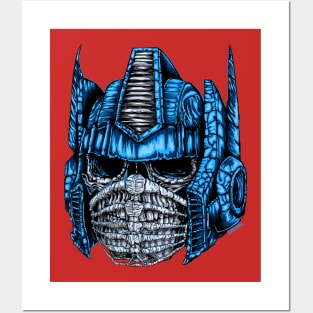 Robot Skull Posters and Art